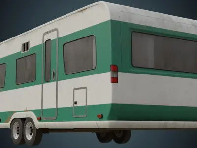 Caravan 1B Low-poly 3D model