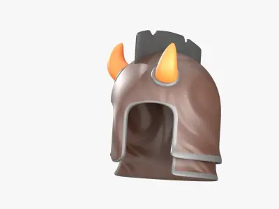 Ancient Helmet 3D Illustration 3D model get