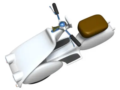 Scooter 3D model 9