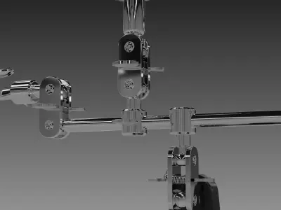 Articulated Clamp Low-poly 3D model