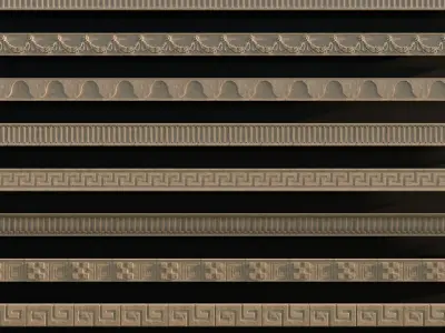 Ornament Pack Vol 1 - Gothic Baroque Byzantine 3D model