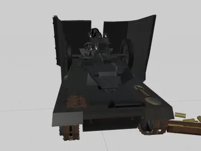 WW2 German SP Artillery SIG33 3D model