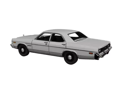 1970 Dodge Monaco Vintage Classic Antique Car 3D Model 3D model