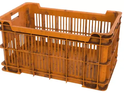 Plastic crate 05 3D model