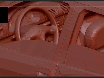 chevrolet corsa Low-poly 3D model