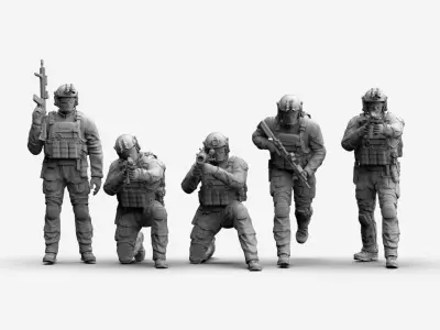 US RANGER SOLDIERS 3D print model