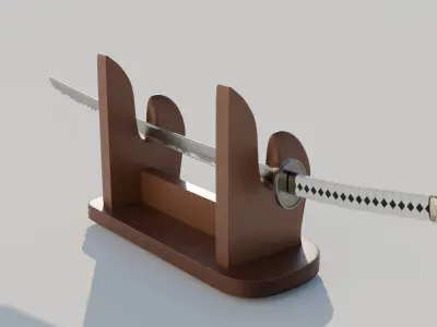 Realistic Katana Sword 3D Model 3D model