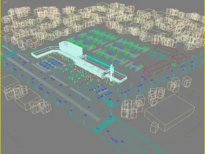 Station Building 3D model get