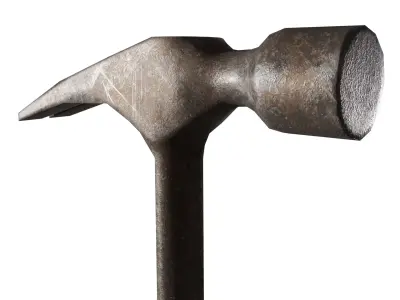 Hammer Low-poly 3D model 17