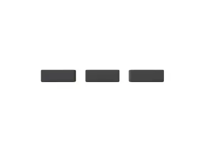 Morse Code O v1 001 Low-poly 3D model