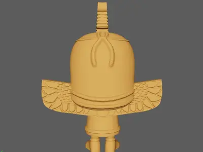 God Maat Miniature Hight poly ready for 3D Printing 3D model