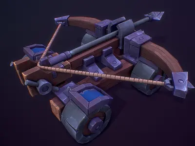 Stylized War Machines Low-poly 3D model