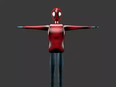 Spider man  Low-poly 3D model