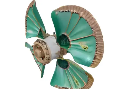 Ornate Steampunk Propeller Fan 3D model