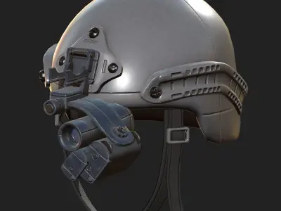 Helmet military combat soldier armor scifi Low-poly 3D models Low-poly 3D model