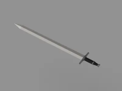 Low-poly sword Low-poly 3D model