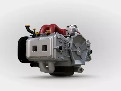 Subaru Boxer Engine 3D model