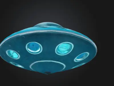 UFO 3D rendered 3D model