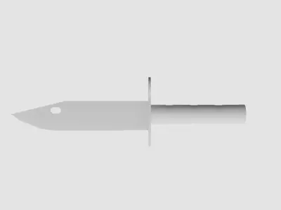 Low Poly M9 Bayonet knife Low-poly 3D model
