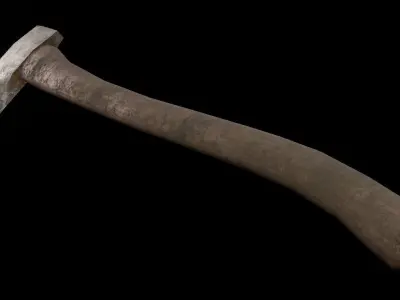 Woodcutters Axe Free low-poly 3D model