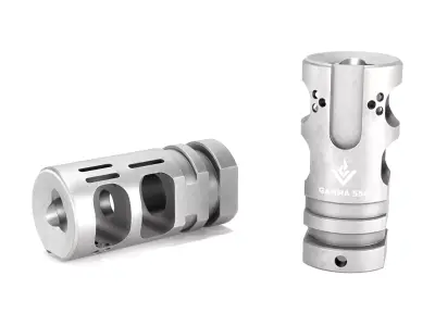 Aero Precision VG6 Gamma 556 Muzzle Brake  Low-poly 3D model
