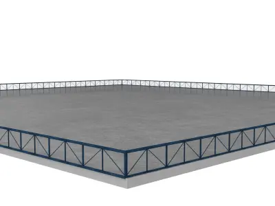 Empty Ground Low-poly 3D model