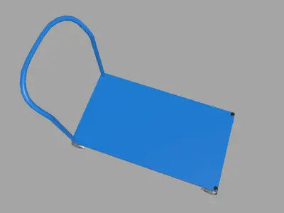 Cart Platform 01 Low-poly 3D model