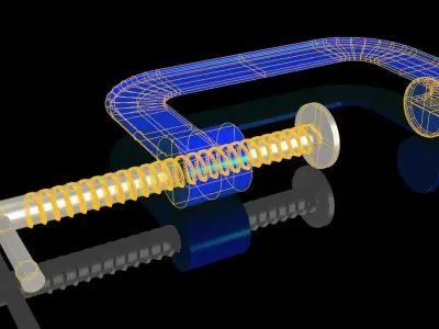 Blue Press Free 3D model