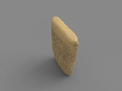 Ancient Clay Tablet  Low-poly 3D model