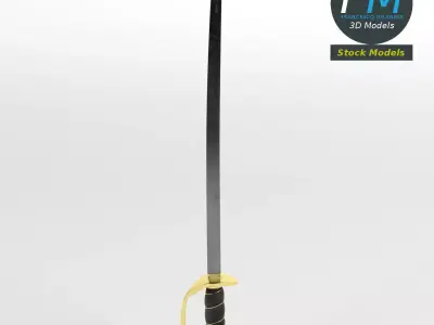 Caribbean pirate sword 3D model