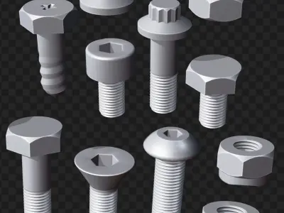Nuts And Bolts 3d Models - Free Download Free 3D model