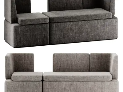 KAIVA Sectional modular sofa KAV6 KAV3 by MDD 3D model