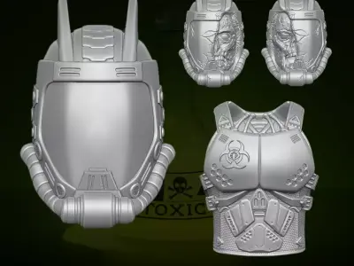 Toxo Viper Fan Art Kit 3D printable File For Action Figures 3D print model