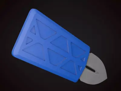 Knife 2 H Low-poly 3D model