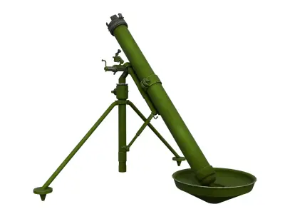 Modern mortar Low-poly 3D model