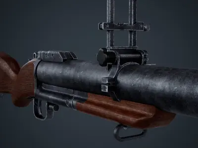 M79 grenade launcher Free low-poly 3D model