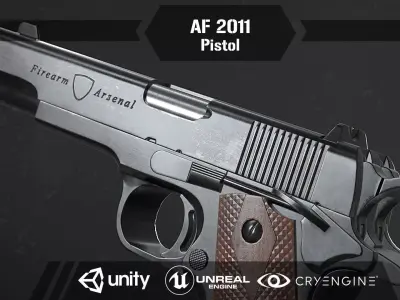 AF 2011 Pistol Low-poly 3D model