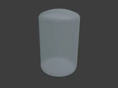 Cylindrical Vessel  Free low-poly 3D model