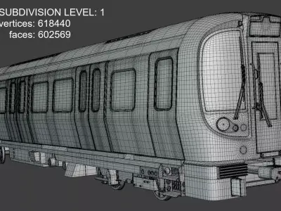 British train and London underground 3D Model Pack
