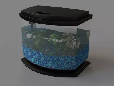 Fish Tank 01 3D model