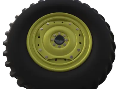 Tractor tyre 3D model purchase