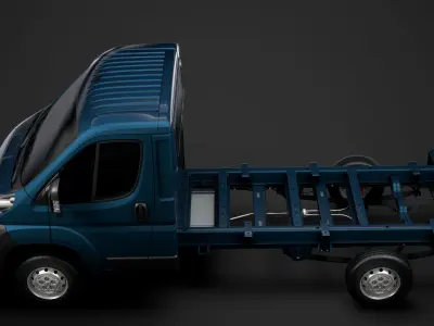 Peugeot Boxer Chassis Truck Single Cab 3450WB 2014 3D model