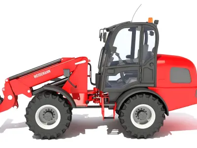 Telescopic Wheel Loader Weidemann 3D model