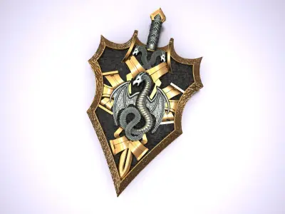 Dragon Pendant jewelry 3D print model 3D print model