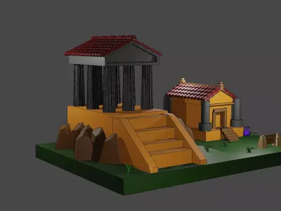 palacio romano 3D model