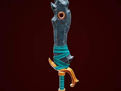 Stylize Sword Low-poly 3D model purchase
