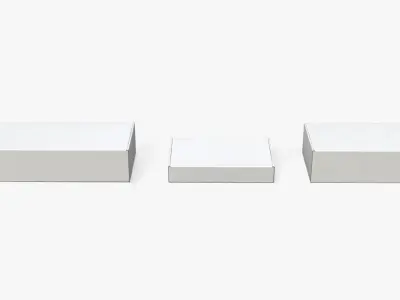  Mailer Boxes - White Rectangular Variants 