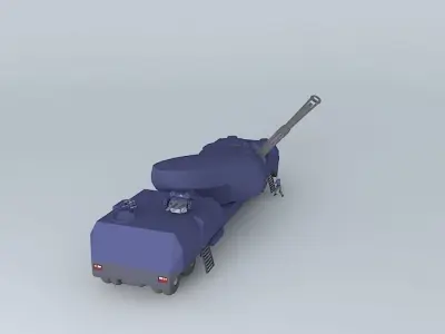 MPC Comet - Mobile Plasma Cannon on the conveyor Elephant Free 3D model