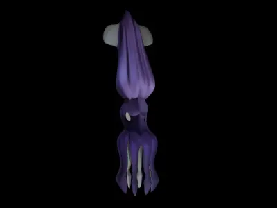LowPoly Small Squid Low-poly 3D model