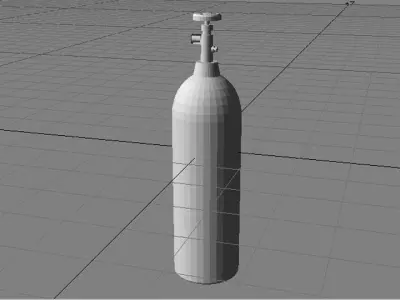 Gas Tank - Cylinder Type 2 3D model